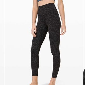 Lululemon 25” Align Deep Coal Multi Leggings